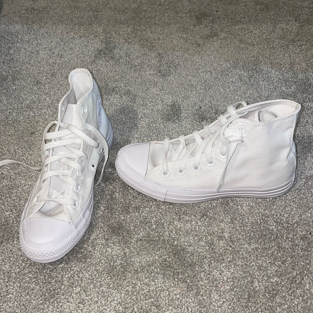 High top converse - white